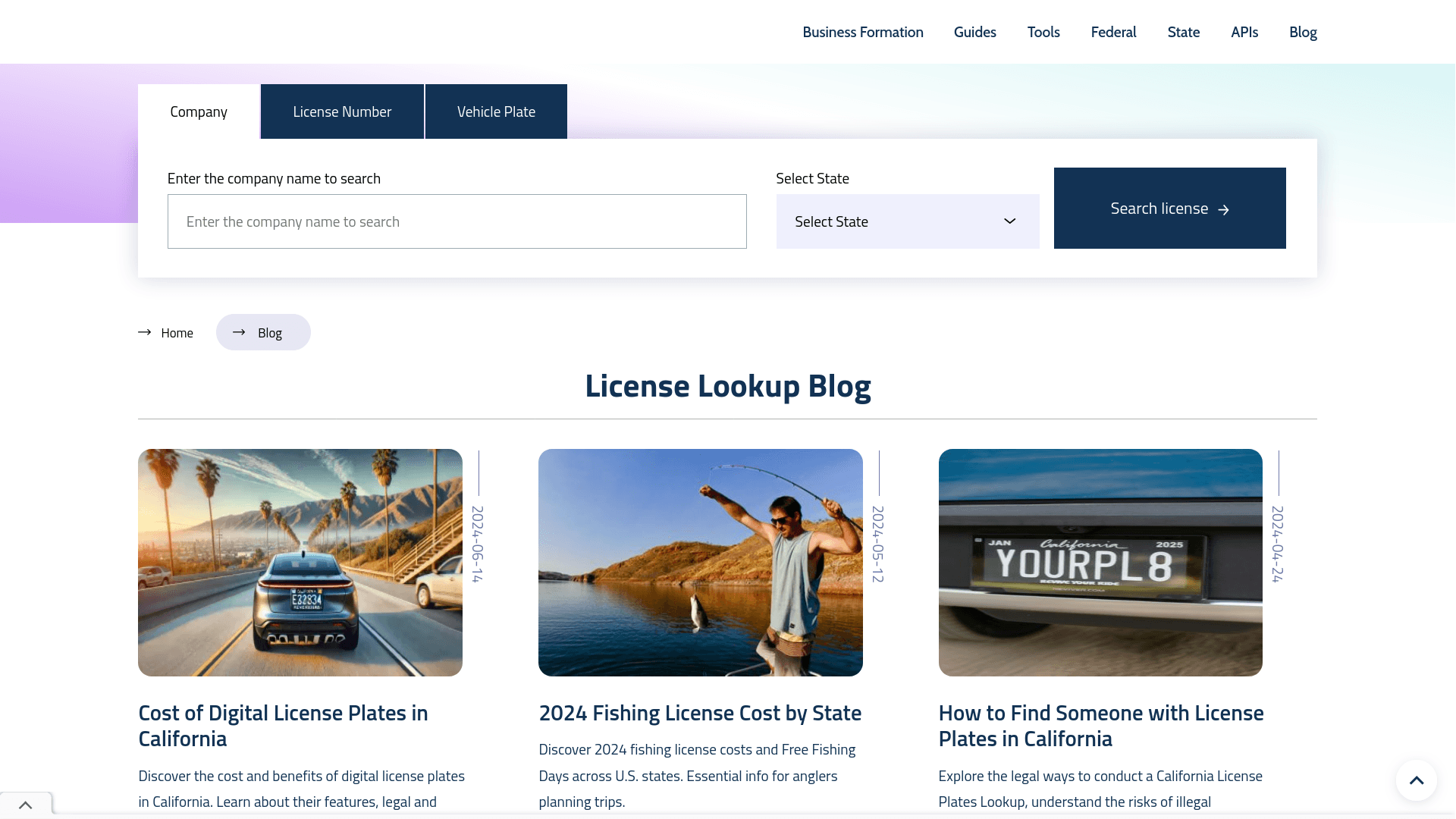 License Lookup